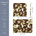 thumbnail image 3 of 2 Gang Light Switch Cover Plate Vintage Flowers and Vines Wall Plate Decorate Electrical Outlet Cover Plates 4.56”x4.48”, 3 of 8
