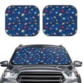 thumbnail image 2 of Salouo Space Pattern Car Windshield Sun Shade Foldable | Front Windshield Shade for Sun, Heat and UV Rays | Interior Sun Protection-Small, 2 of 6