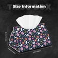 thumbnail image 6 of Lsque Floral Rabbit Printed Long Tissue Box Cover Holder, Facial Paper Organizer Dispenser,Triangle with Bottom Belt, PVC Leather Decorative Organizer, 6 of 9