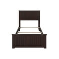 thumbnail image 5 of AFI Nantucket Twin XL Foundation Bed with Matching Footboard, Espresso, 5 of 6