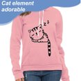 thumbnail image 4 of Sudaderas con capucha Linda oreja de gato novedad impresa sudadera con capucha de manga larga con capucha de gato, 4 of 5