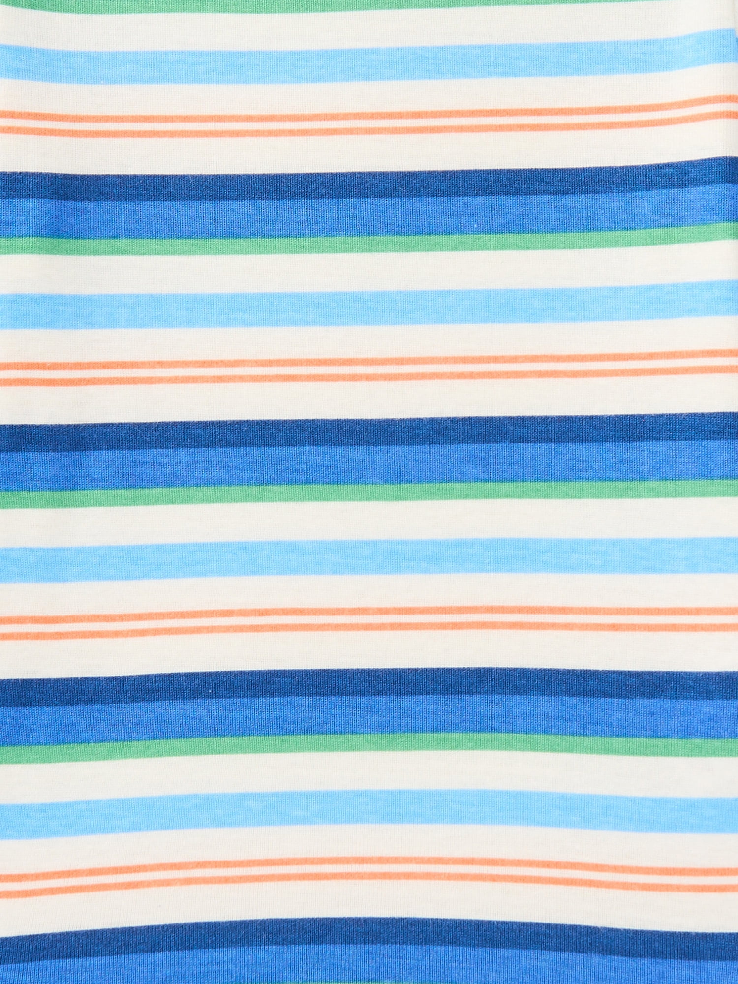 Wonder Nation Baby Boy Long Sleeve Striped Bodysuit, Sizes 0-24 Months