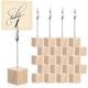 thumbnail image 1 of Soporte Tarjetas para Números de Mesa, 20 Pcs Soporte De Clip, Porta Notas Cuadr, Soporte para Tarjetas, para Bodas, Oficinas, Fiestas y Otras Ocasiones (Madera), 1 of 3