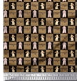 thumbnail image 1 of Soimoi Rayon Fabric Text & Bunny Animal Print Fabric by Yard 56 Inch Wide, 1 of 3