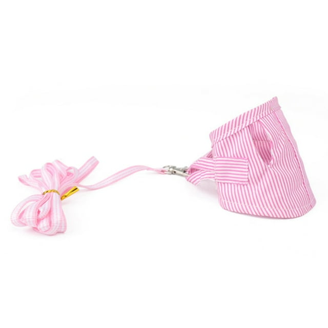 Small Animal Harness Cute Stripe Guinea Pig Harness Squirrel Harness with Leash