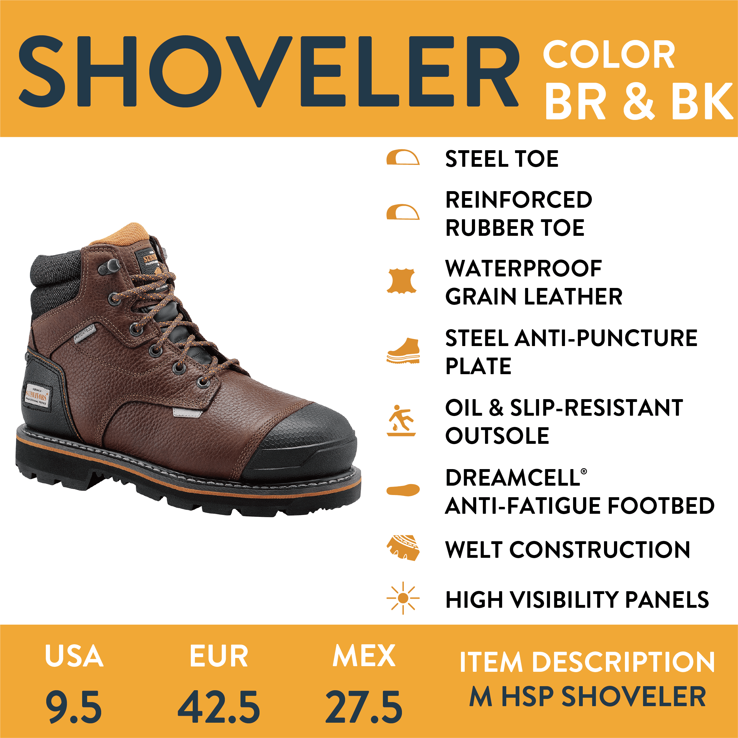 Herman Survivors Professional Series water proof work boots new in box size 9 Herman Survivors Professional Mens Driller Jamaica | Ubuy main image 3
