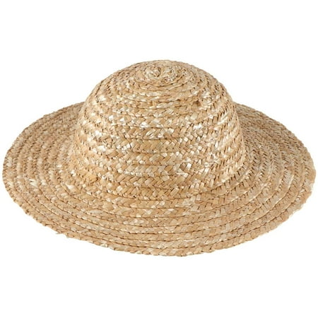Natural Straw Hat Cap Beach Sun Hat DIY Painting Hat Summer Straw Hat for  Hawaiian Beach Party Favors Supplies Kids DIY Art Craft Accessories 32cm 