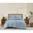 thumbnail image 3 of Brooklyn Loom Classic Cotton 200 Thread Count Solid 100% Cotton Percale 3-Piece Full/Queen Duvet Set in Sky Blue, Cotton , Adult, All Season, OEKO-TEX Certified, 3 of 10