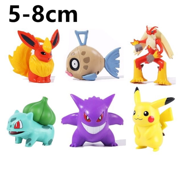 Figuras de acción de Pokémon para niños, 6-10cm, Gastly Arceus, Pikachu, Charizard, modelo de PVC, juguete de regalo de cumpleaños qiuyongming unisex