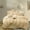 Beige, variant on MorroMorn Fluffy Comforter Duvet Cover Set, 5 Pcs Bedding Sets Faux Fur Plush Velvet Shaggy Ultra Soft Luxury for Full Queen Size White