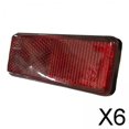 thumbnail image 1 of DYNWAVECA 6X Réflecteur Rouge Moto, Remplacer les Pièces Boulons Fixations Bandes Réfléchissantes pour, 1 of 10