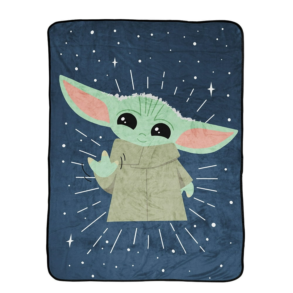 Star Wars Mandalorian Baby Yoda 'Use the Force' 100 Microfiber 46"x60
