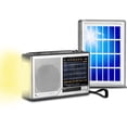 thumbnail image 1 of Portable Solar Powered and Battery Operated AM/ FM/ SW Radio, Built-in Speaker and Flashlight, Rechargeable Battery, Listening Device with Headphone Output, 1 of 7