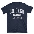 thumbnail image 1 of Chicago Illinois Classic Established Men's Cotton T-Shirt, 1 of 1