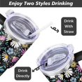 thumbnail image 5 of Wildflowers 40 OZ Tumbler Cup with Lid and Straw for Water Iced Tea Coffee Smoothie and More, 5 of 7