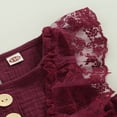 thumbnail image 4 of EIMELI Robe Bébé Fille Nouveau-Né Sans Manches Col Rond Dentelle Patchwork Nœud Robe d'Été 0-24M, 4 of 7