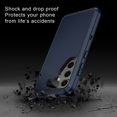 thumbnail image 4 of Petocase for Samsung Galaxy S25,Galaxy S24 Case,Military Grade Drop Protection Heavy Duty Tough Rugged Shockproof Phone Case for Galaxy S25/S24 6.2 inch,Navy/Black, 4 of 7