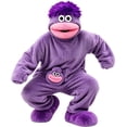 thumbnail image 6 of HaCpiu Big Mouth Monster Onesie Fun with Shoes, Mini Froggie Pajamas Funny Goofy Onesies Character Jumpsuit, Cozy Hooded Fleece Sleepwear Loungewear Theme Party Holiday Halloween Outfit, 6 of 15