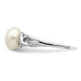 thumbnail image 3 of Sterling Silver Rh-plated 8-9mm White FW Cultured Pearl CZ Ring, 3 of 6
