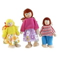 LAMIRO Dollhouse Family People Furniture House Set Wooden Dolls