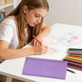 thumbnail image 2 of Sentmoon Pencil Bag Small Pencil Case Simples Solid Color Large Capacity Portable Pencil Bag Lightweight Stationery Pouch for and Office, 2 of 6