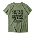 thumbnail image 4 of If I Ever Go Missing Just Follow My Kids T Shirts for Women Funny Mother's Day Tee Shirt Womens T Shirts, 4 of 5