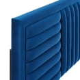 thumbnail image 5 of Tufted Headboard, Full Queen, Blue Navy, Velvet, Mid Century Bedroom, Modern Contemporary Boutique HB35249, 5 of 9
