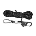thumbnail image 4 of 4mm Tent Guy Rope with Pulley Aluminum Alloy Self Locking Adjuster, Tent Tie Downs Rope, Hanger Guide Rope for Tent Gardening Black, 4 of 8