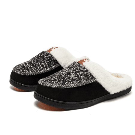 

Hobibear Mens Womens Memory Foam Slippers Home Shoes Comfortable Warm Anti-Slip House Cotton Shoes Indoor & Outdoor