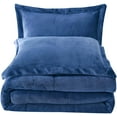 thumbnail image 2 of Chezmoi Collection 3-Piece Micromink Sherpa Down Alternative Comforter Set, 2 of 3