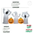 thumbnail image 2 of Trio de fantômes gonflables d'Halloween avec citrouilles-lanternes, 2 of 3