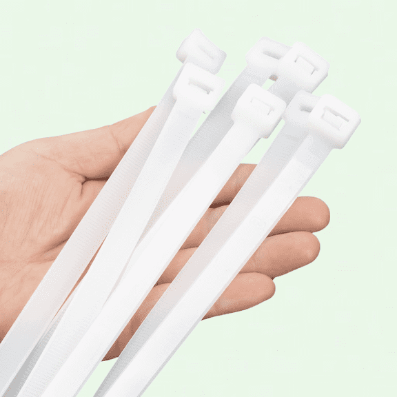 White Zip Ties 20 Inch, 40 PCS Heavy Duty Nylon Cable Ties, UV Resistant, Indoor and Outdoor Use