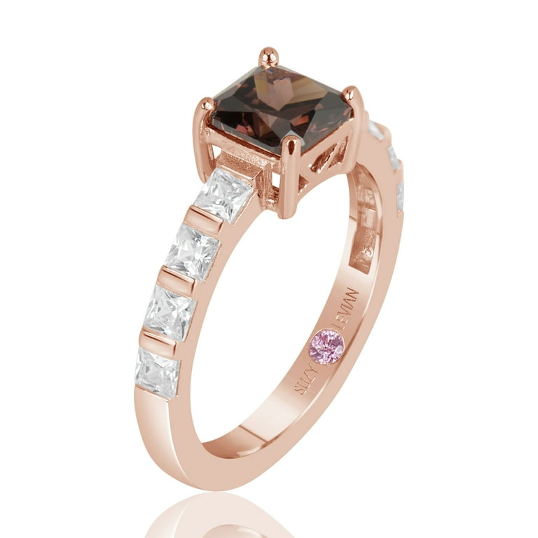 Chocolate diamond clearance rings at walmart
