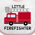 thumbnail image 4 of Inktastic Red Fire Little Firefighter Boys or Girls Baby Bib, 4 of 4
