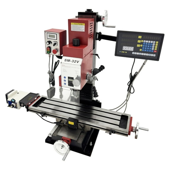 High Precision Brushless Lathe Drilling and Milling Machine with Axis X Power Feed and Three - axis Grating Ruler