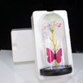thumbnail image 1 of Regalos de rosas para mujeres Regalos de flores para su regalo de cumpleaños para mamá, rosa de flores artificiales de arco iris colorida rosa iluminada en una cúpula de vidrio, regalos de mujer para ella, San Valentín, aniversario Sincero Electrónica, 1 of 3