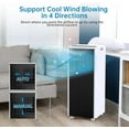 thumbnail image 5 of Black 8000 BTU Portable Window Air Conditioner, Cools Up to 350 Sq. Ft., 3 Cooling Modes, Dehumidifier, Fan, Energy Efficient for Bedroom, Office, Living Room, 5 of 8