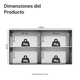thumbnail image 2 of Alacena Madesa Reims 120 cm 2 Puertas Negro, 2 of 7