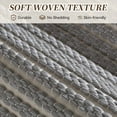 thumbnail image 4 of SIXHOME 24"x36" Bathroom Rug Non-Slip Absorbent Bath Mat Quick Dry Thin Soft Woven Boho Floor Mat Durable Textured Look Gray, 4 of 8