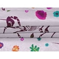 thumbnail image 4 of oneOone Velvet Pink Fabric Skull Sewing Craft Projects Fabric Prints By Yard 58 Inch Wide, 4 of 5