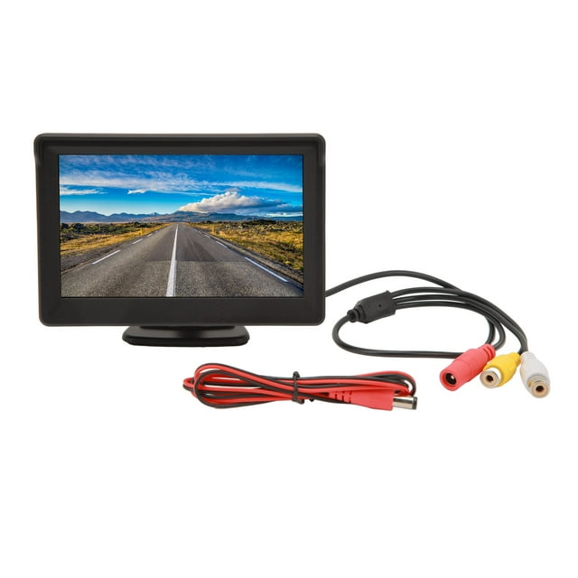 Cámara De Marcha Atrás Hd 720p Pantalla Del Monitor Del Tablero Kit De Cámara De Marcha Atrás Del Coche 5 Pulgadas Lcd Monitor De Vista Trasera Sistema De Asistencia De Estacionamiento Monitor De Cáma