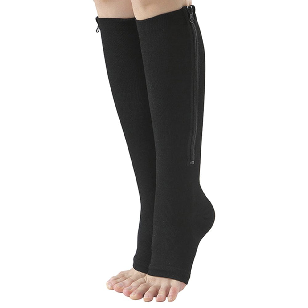 Chaussettes De Compression Mollets – Lot 1 Paire, Tailles S à 7XL, Antidérapantes, Respirantes, Pour Sport Et Voyage