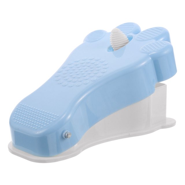 Limpiador de dedos, exfoliante, cepillo limpiador de pies, ducha de pies, spa, masajeador para mujeres, hombres, niños y adultos (azul cielo)