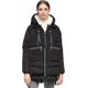 thumbnail image 4 of Chaqueta de plumón gruesa para mujer, parka con capucha, abrigo largo acolchado para invierno, 4 of 5