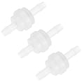 thumbnail image 1 of Uxcell Paquete de 3 Válvula de Retención Unidireccional, Manguera Barb de 3/16" Plástico Resistente al Ozono Válvula de Retención 1.78" [Transparente], 1 of 5