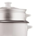 thumbnail image 3 of Brentwood TS-600S 5-Cup Rice Cooker with Steamer, White Electric Cookware for Perfect Rice & Steamed Vegetables, 3 of 9