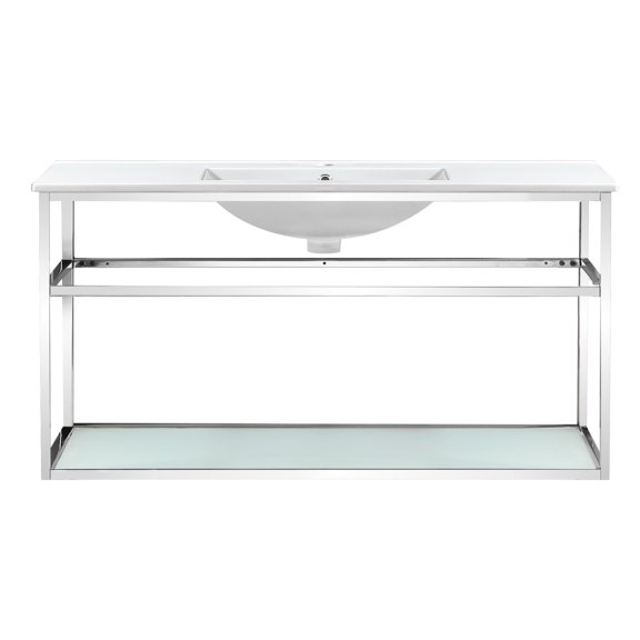 Swiss Madison SM-BV554C Pierre 23-5/8" High Wall Mounted Console Sink Set - Chrome