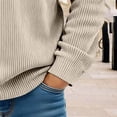 thumbnail image 5 of Tdoqot Boys Corduroy Sweatshirt Quarter Zip- Pullover Fashion Long Sleeve Casual Kids Tops Khaki Size 12, 5 of 5