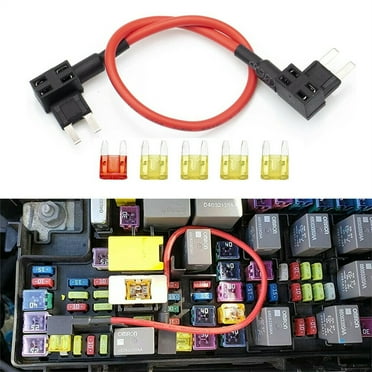 MACHSWON TIPM Bypass Cable For Fuel Pump Relay - Compatible With Dodge/Jeep/Chrysler/VW 2007-2016, 14AWG Wire