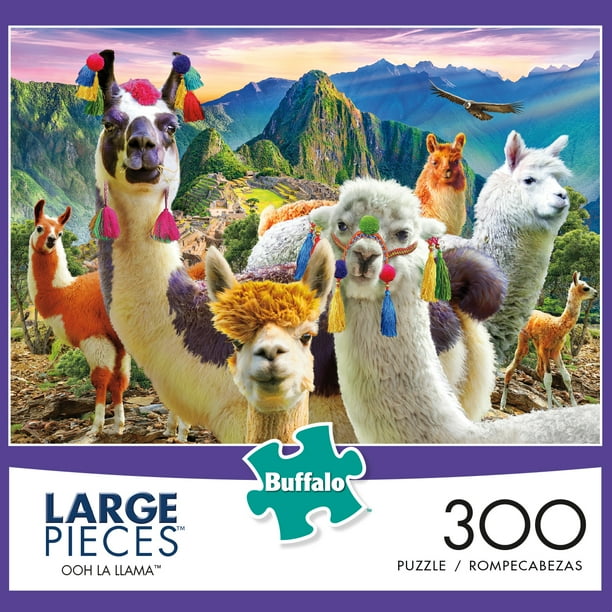 Buffalo Games Large Piece Ooh La Llama 300 Piece Jigsaw ...